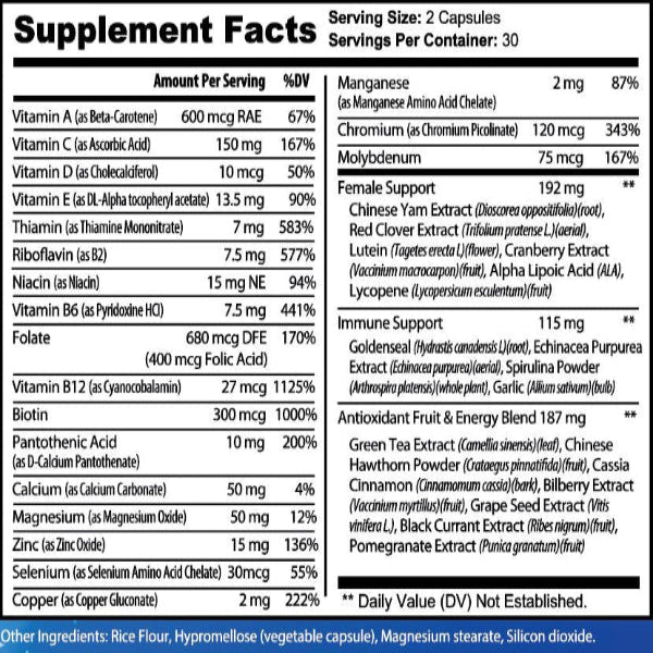 WOMAN'S MULTIVITAMIN - Capsules